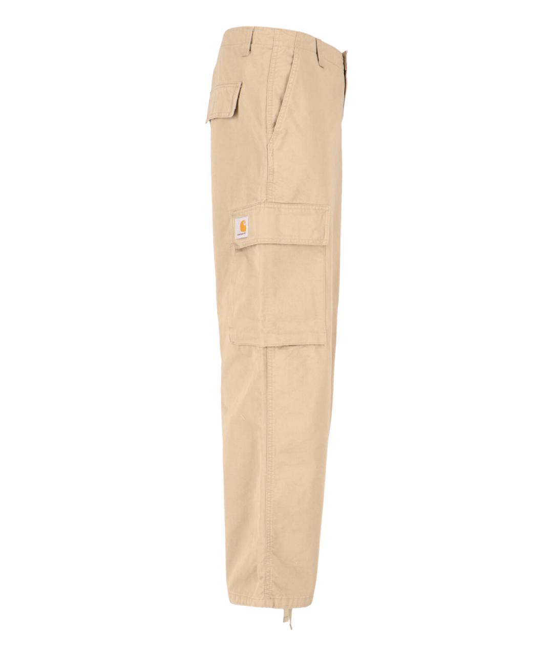 CARHARTT WIP Бежевые хлопковые повседневные брюки, фото 3