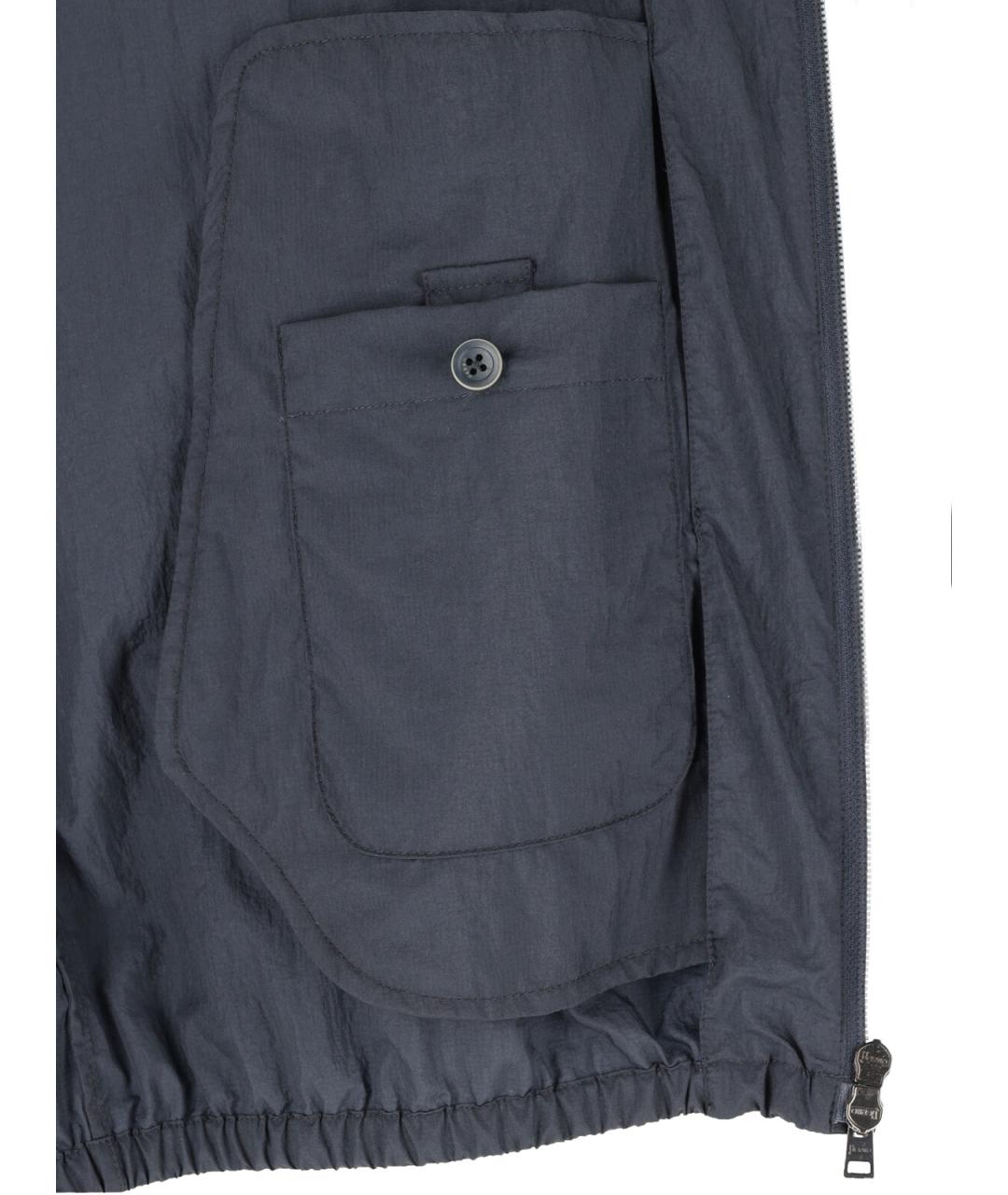 HERNO Синяя полиамидовая куртка, фото 4