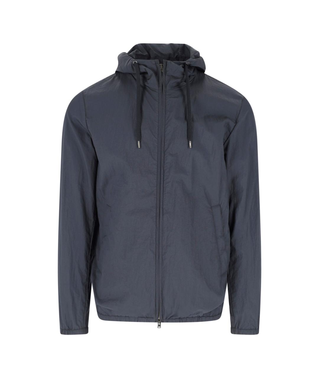 HERNO Синяя полиамидовая куртка, фото 1