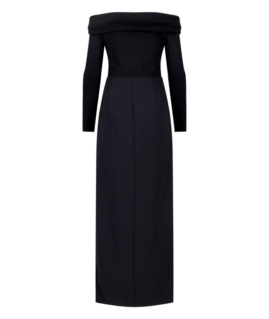 RALPH LAUREN Черное вискозное вечернее платье, фото 2