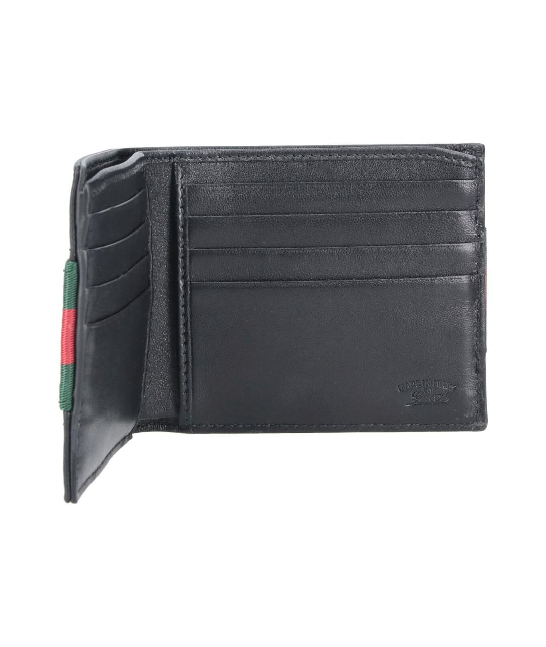 GUCCI Черный кожаный кошелек, фото 5