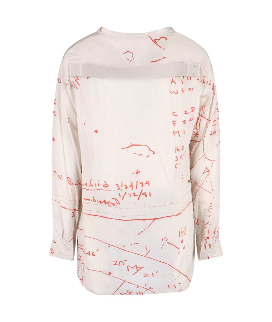 RICK OWENS Белая кэжуал рубашка, фото 2