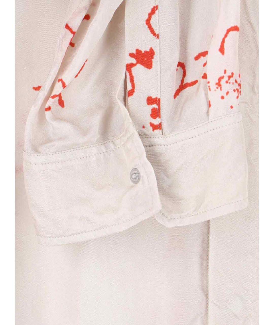 RICK OWENS Белая кэжуал рубашка, фото 5