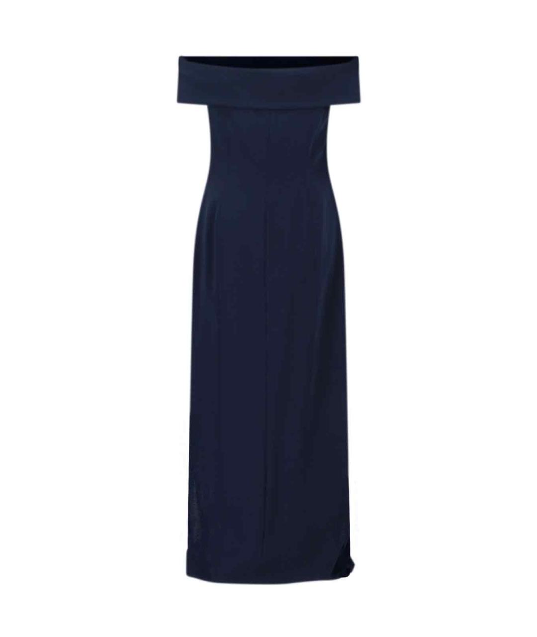 RALPH LAUREN Синее полиэстеровое вечернее платье, фото 2