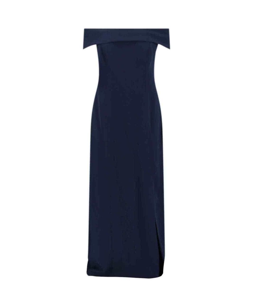 RALPH LAUREN Синее полиэстеровое вечернее платье, фото 1