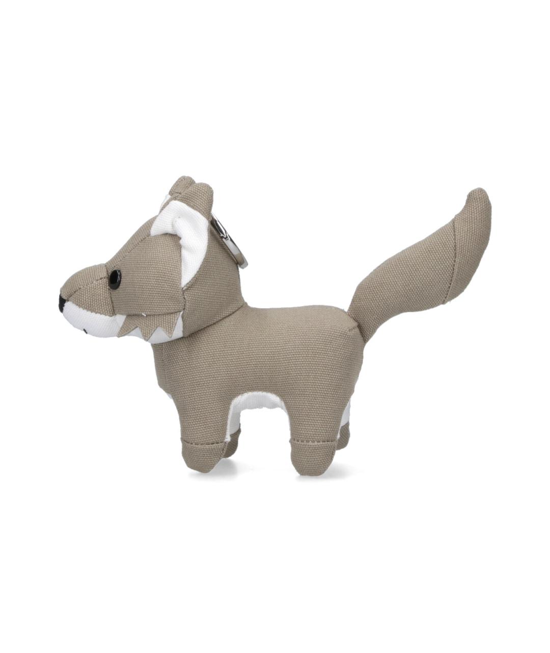 MAISON KITSUNE Серый брелок, фото 5