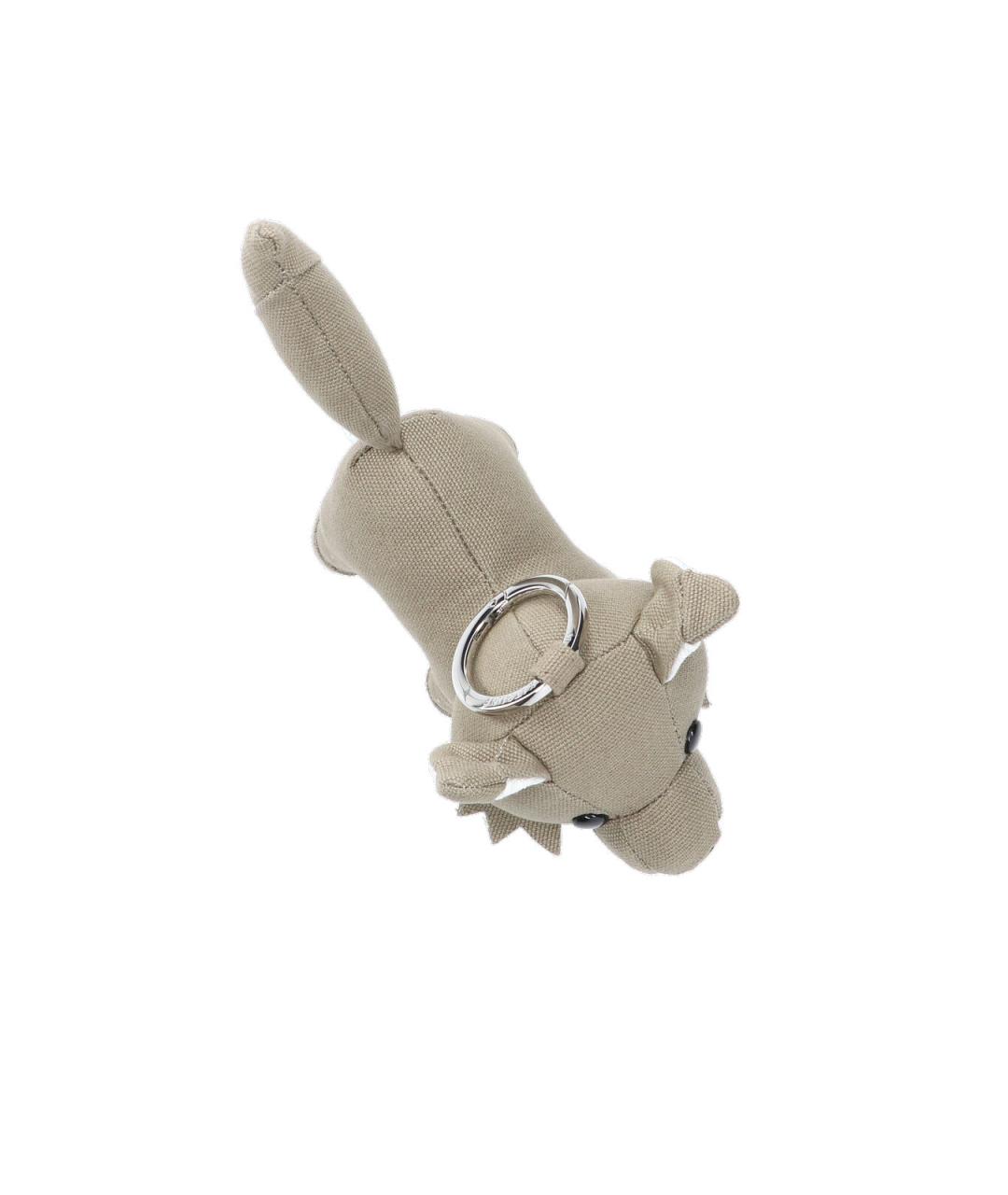 MAISON KITSUNE Серый брелок, фото 4
