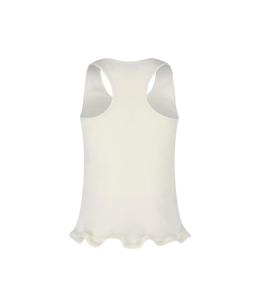 STELLA MCCARTNEY Белая хлопковая майка, фото 2