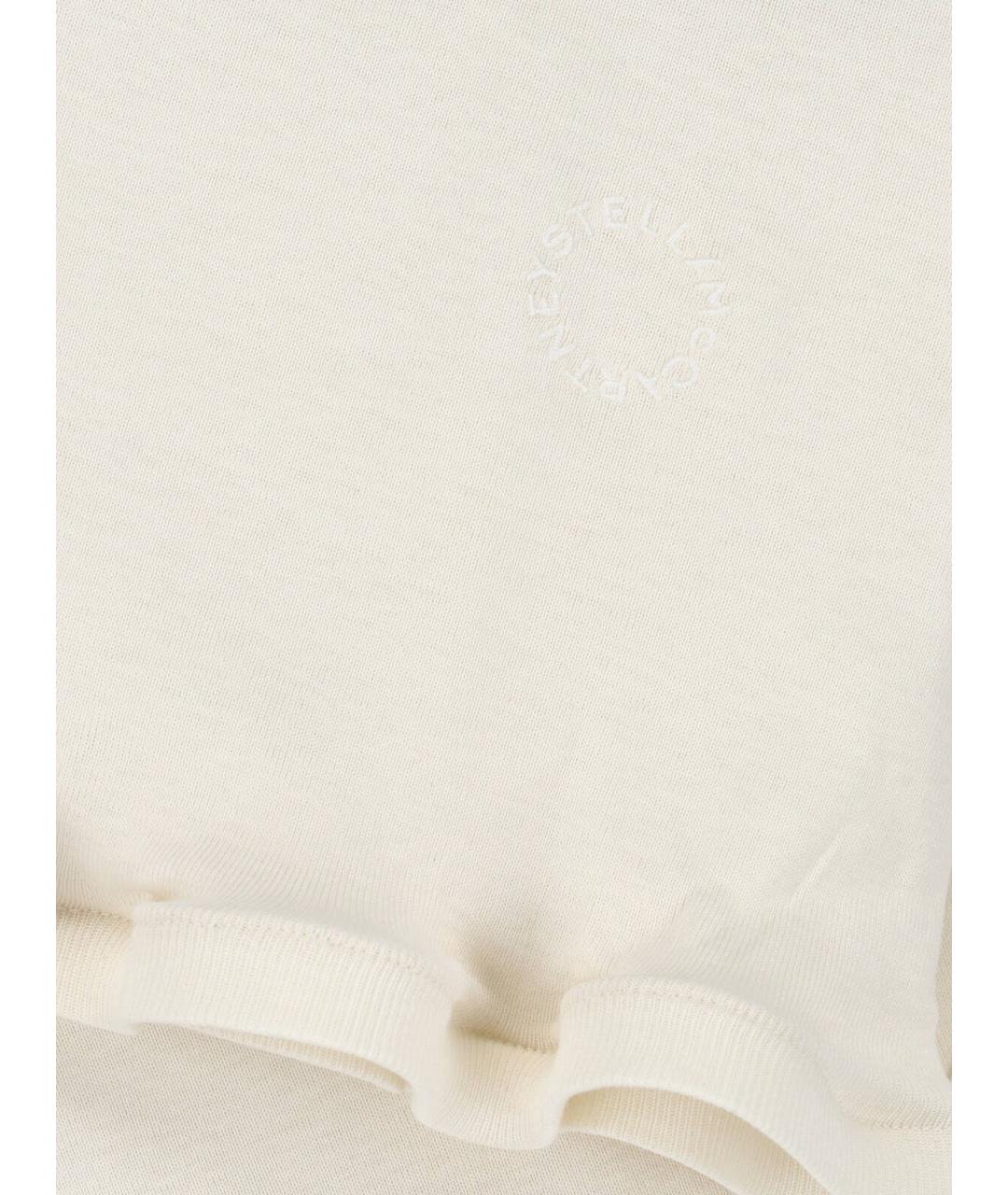 STELLA MCCARTNEY Белая хлопковая майка, фото 3