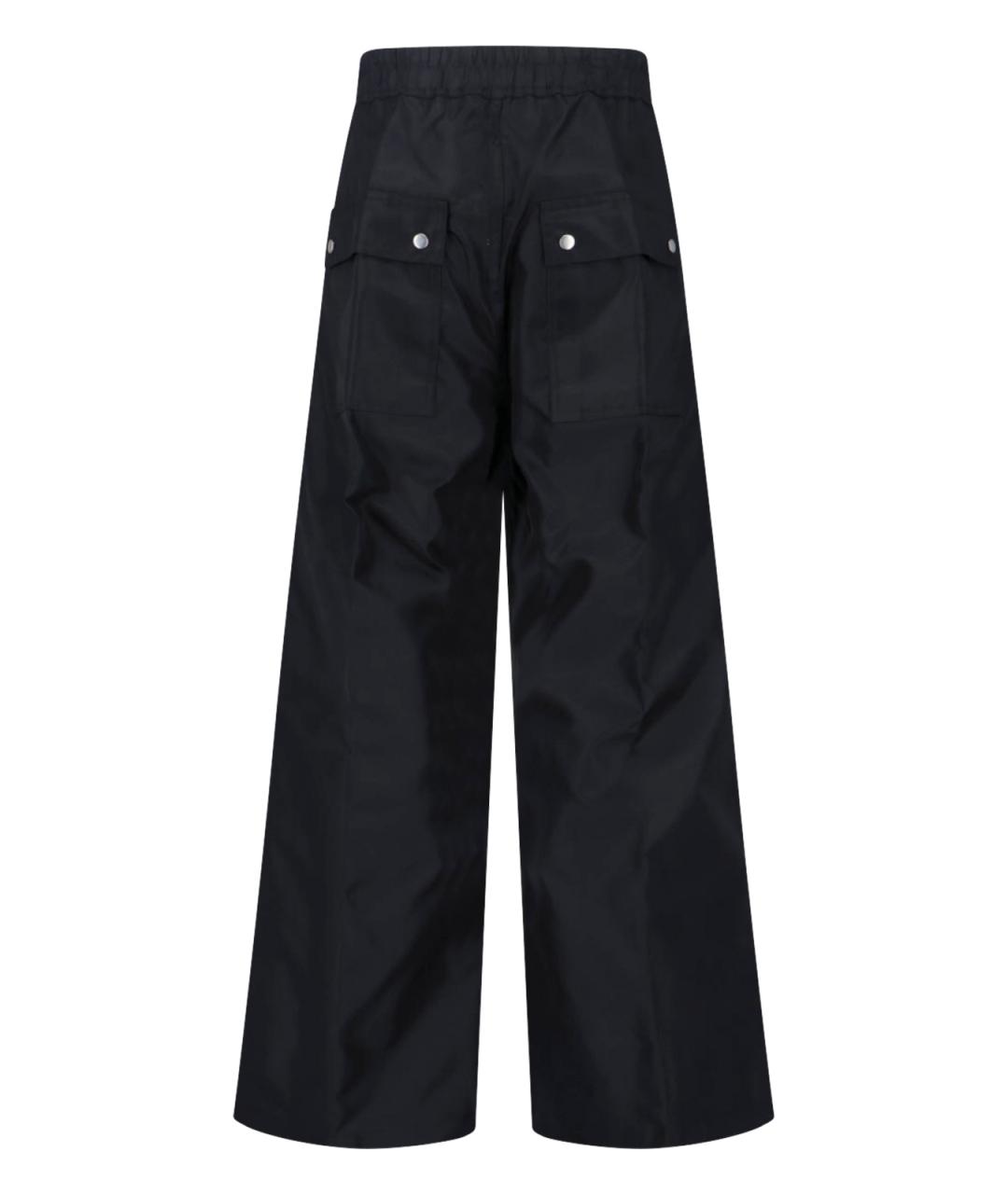 RICK OWENS Черные полиамидовые повседневные брюки, фото 2