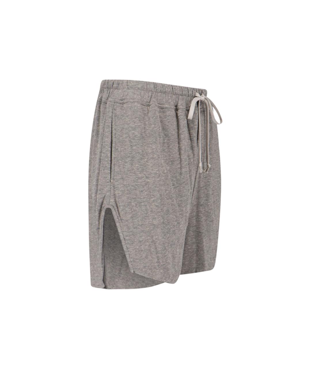 RICK OWENS Серые хлопковые шорты, фото 3