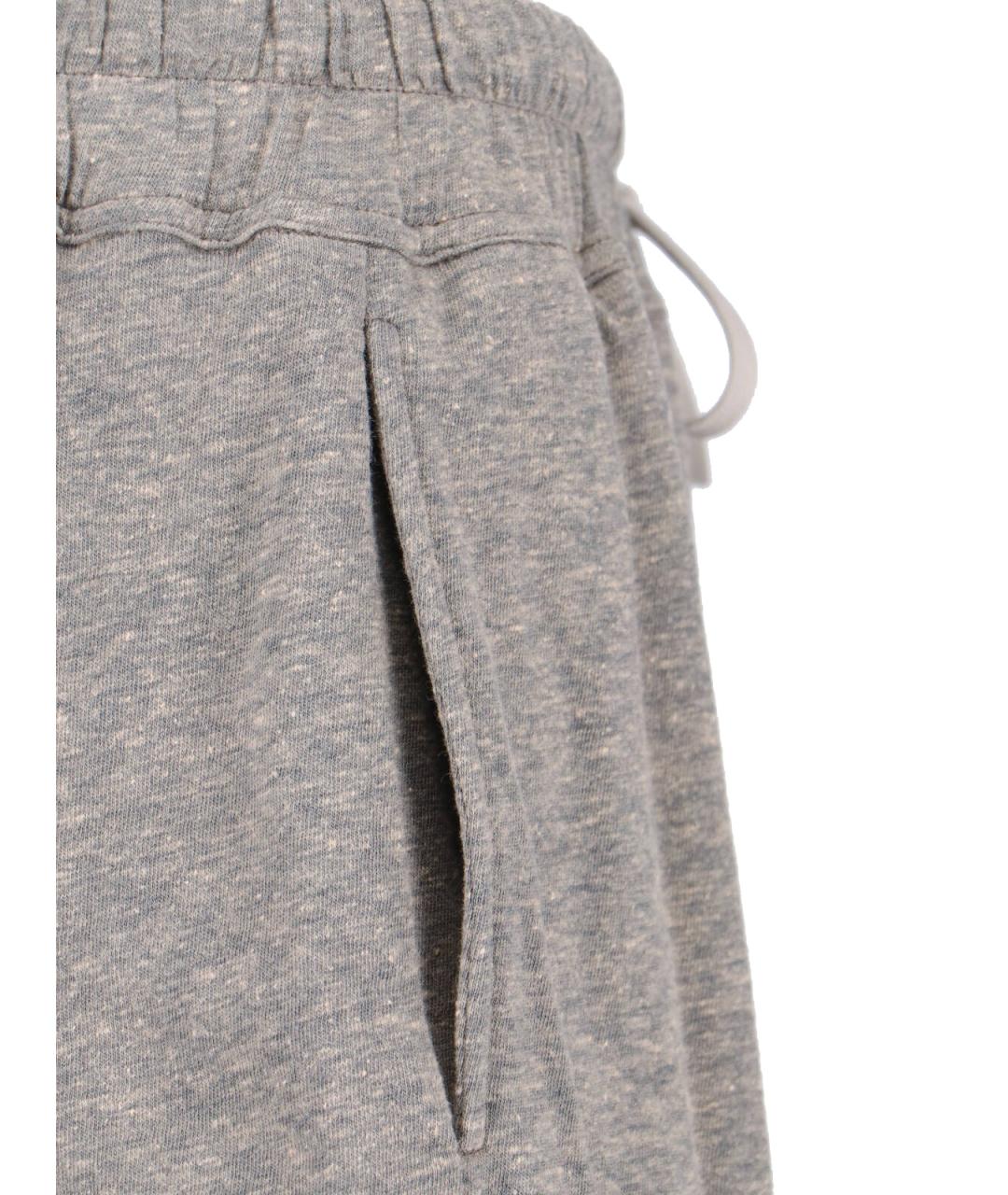 RICK OWENS Серые хлопковые шорты, фото 4