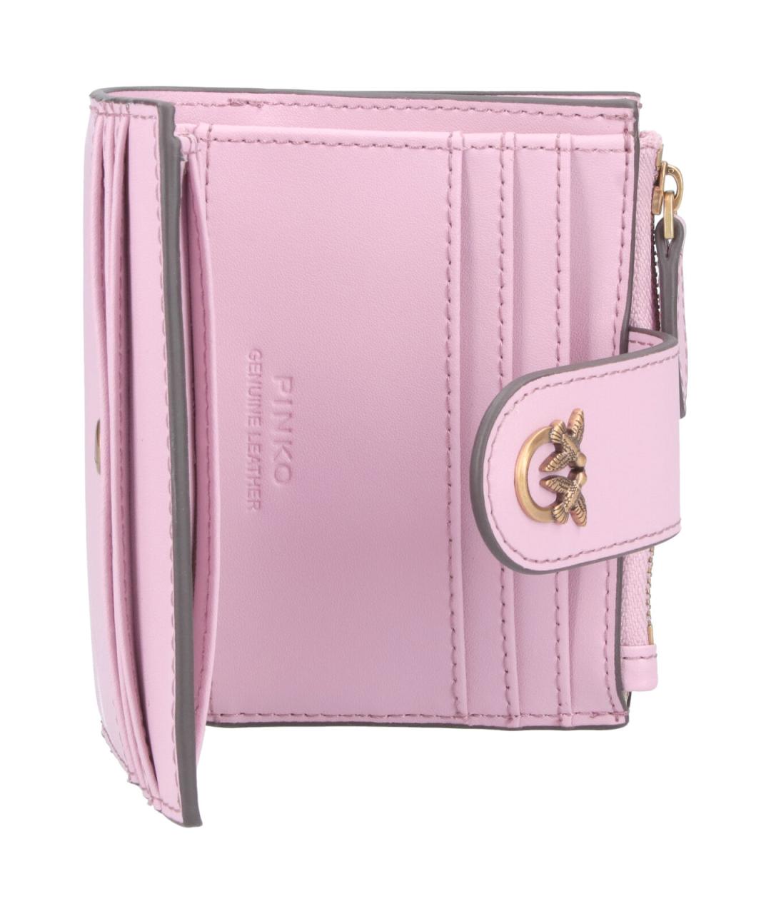 PINKO Розовый кожаный кошелек, фото 4