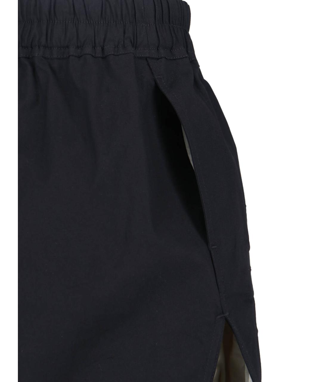 RICK OWENS Черные хлопковые шорты, фото 4