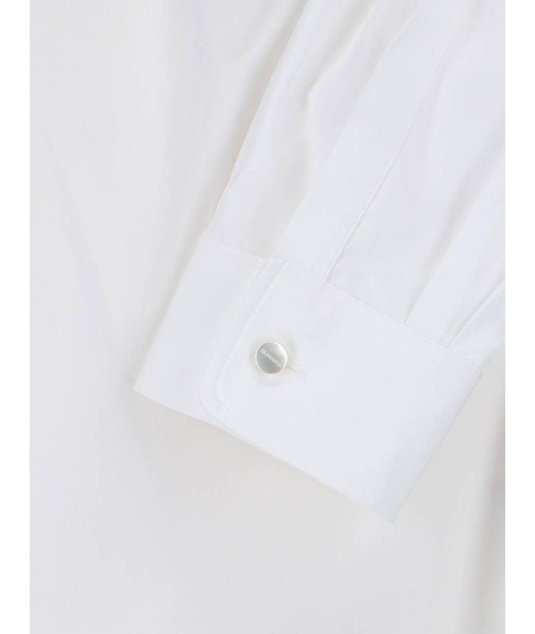 JIL SANDER Белая хлопковая кэжуал рубашка, фото 3