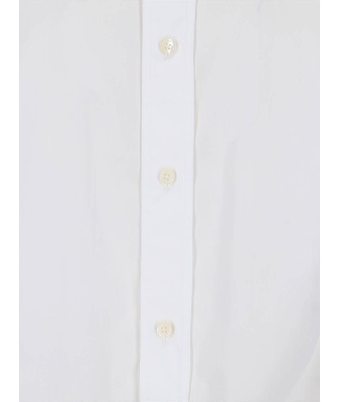 JIL SANDER Белая хлопковая кэжуал рубашка, фото 5