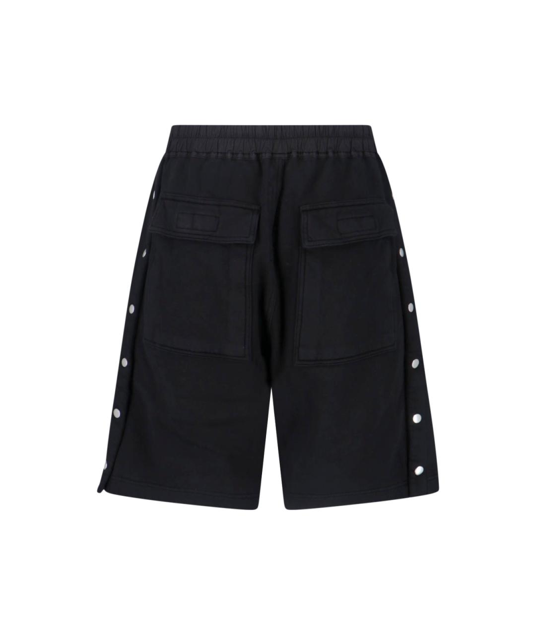 RICK OWENS DRKSHDW Черные хлопковые шорты, фото 2