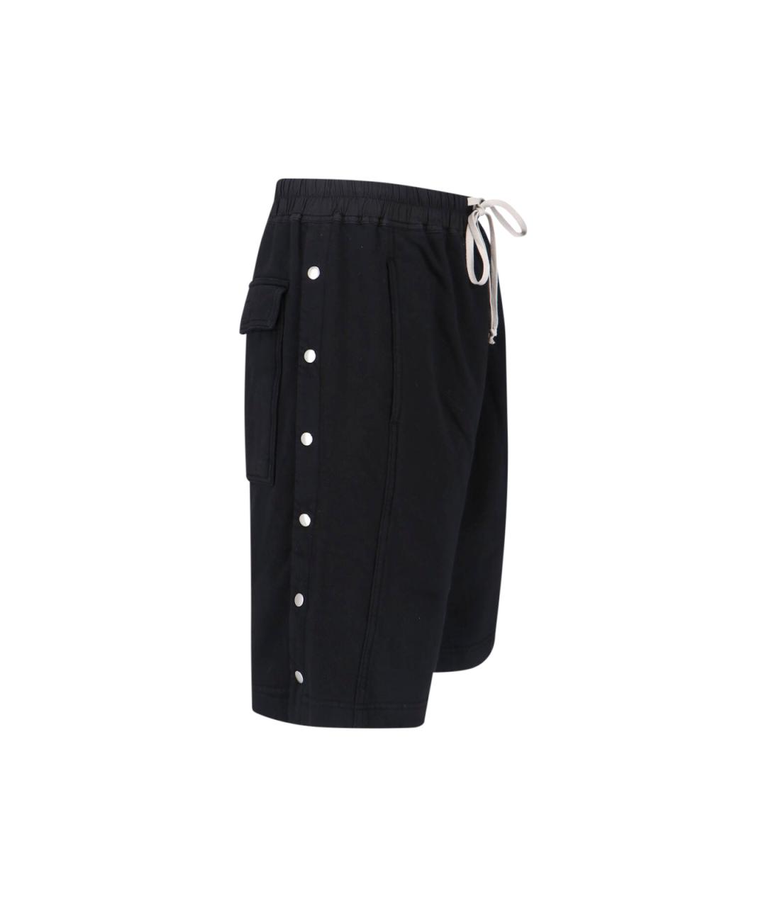 RICK OWENS DRKSHDW Черные хлопковые шорты, фото 3