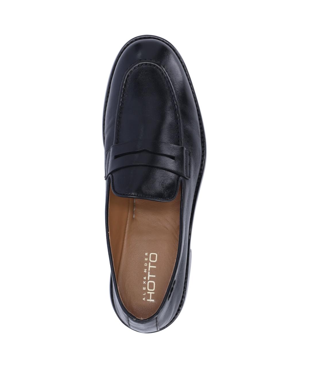 Alexander Hotto Черные кожаные лоферы, фото 5