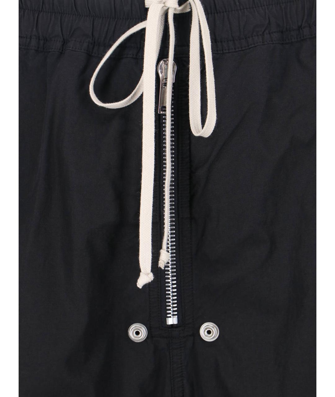 RICK OWENS DRKSHDW Черные хлопковые повседневные брюки, фото 4
