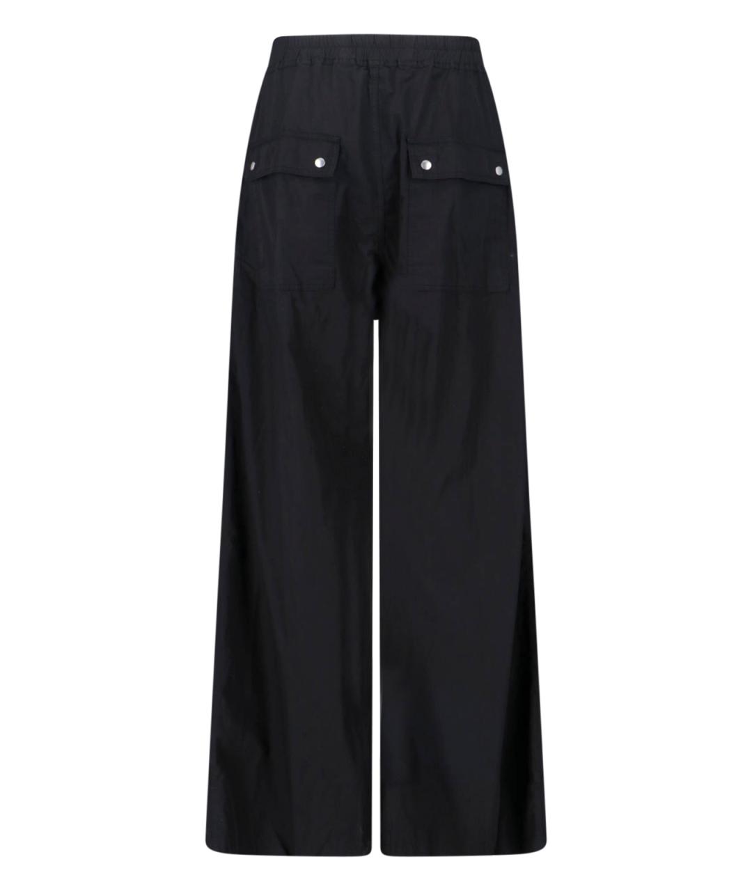 RICK OWENS DRKSHDW Черные хлопковые повседневные брюки, фото 2