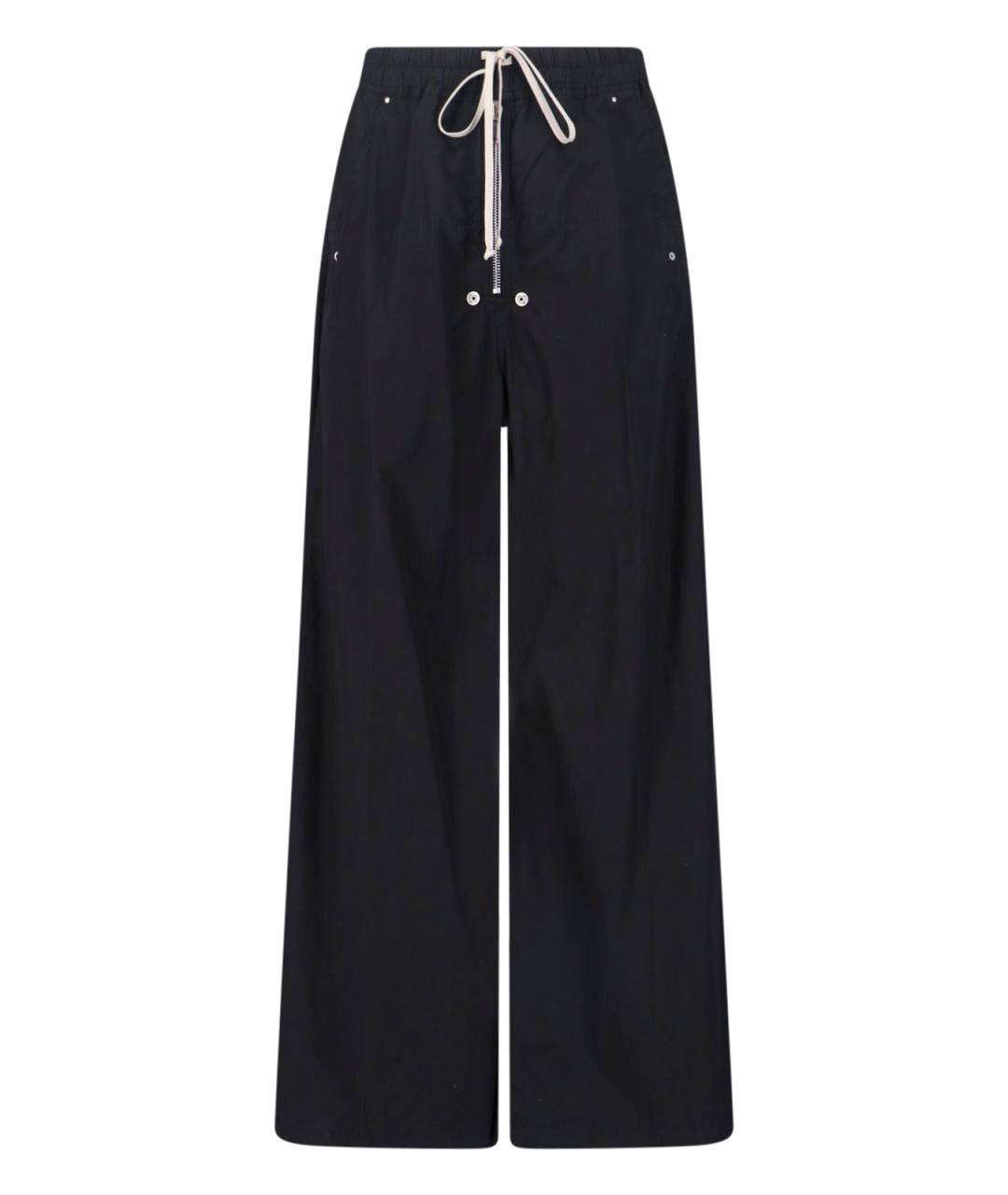 RICK OWENS DRKSHDW Черные хлопковые повседневные брюки, фото 1