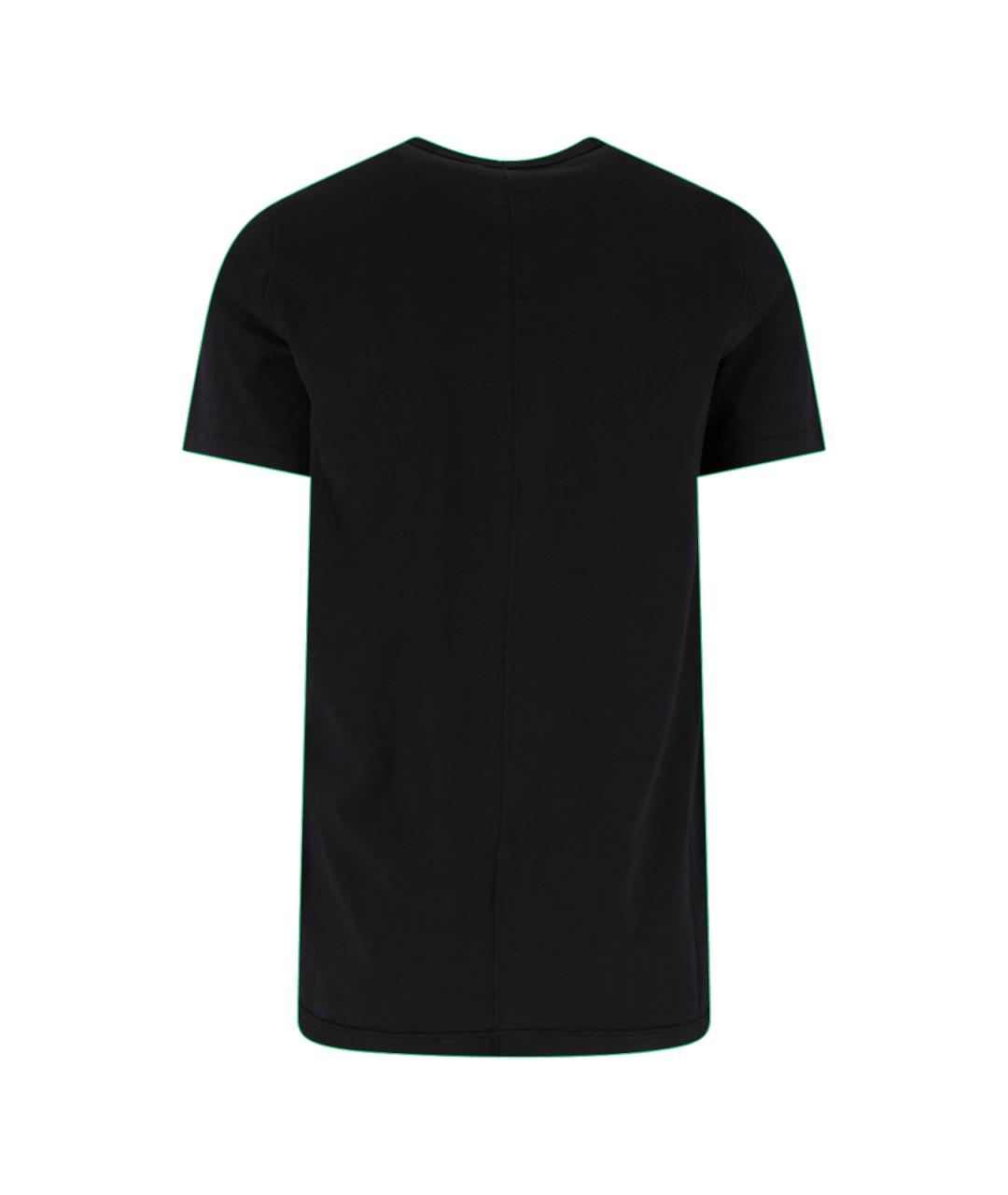 RICK OWENS DRKSHDW Черная хлопковая футболка, фото 2