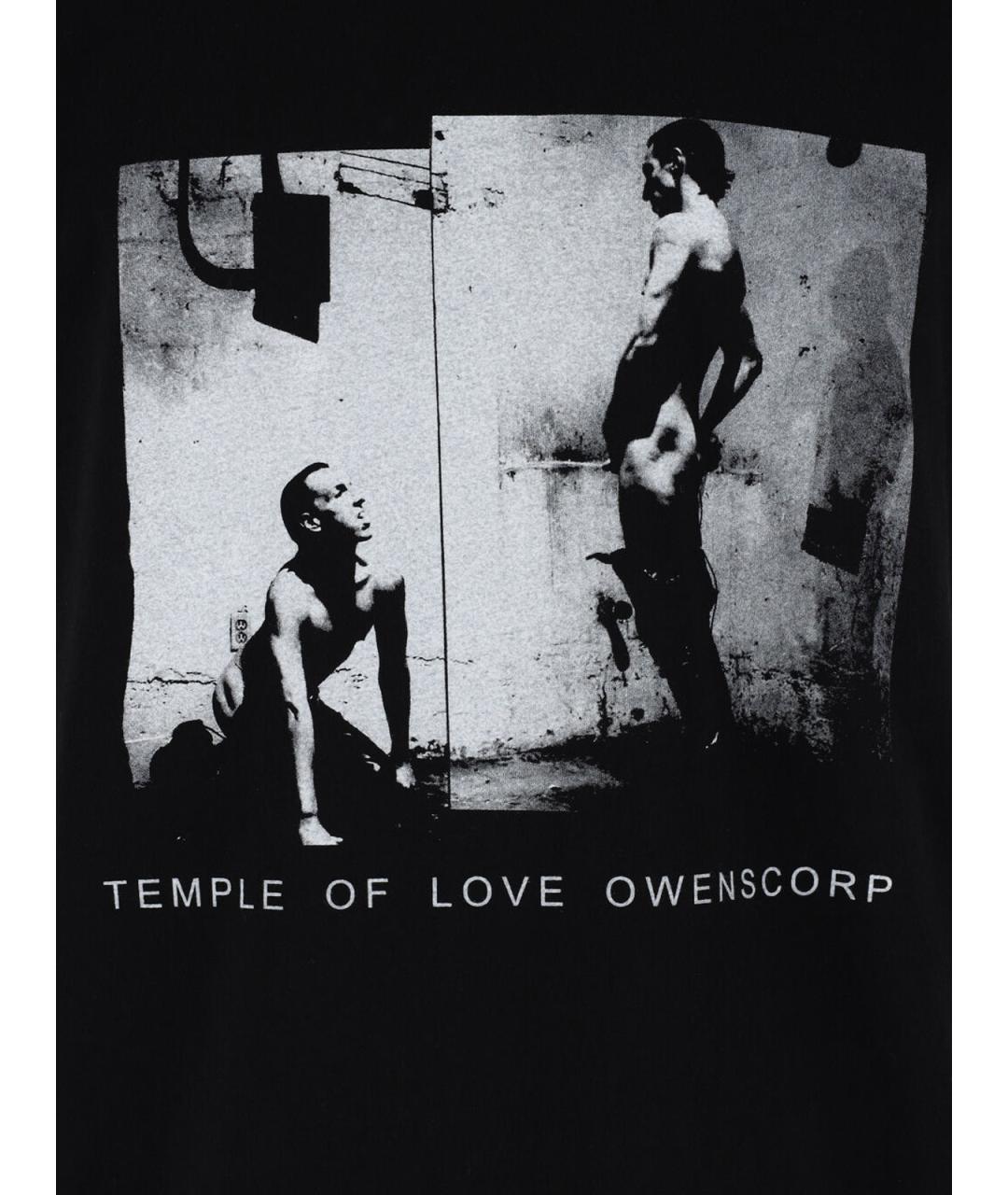 RICK OWENS DRKSHDW Черная хлопковая футболка, фото 3