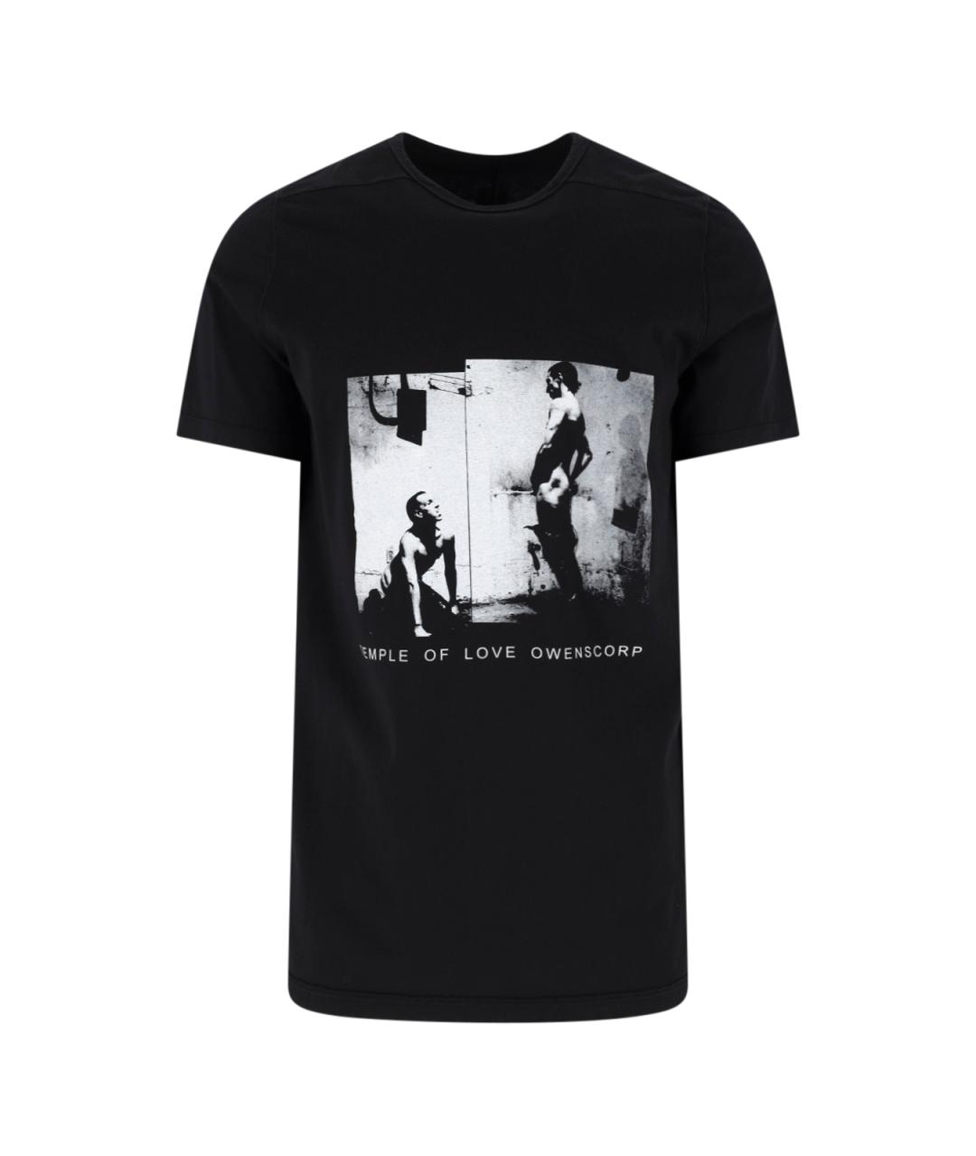 RICK OWENS DRKSHDW Черная хлопковая футболка, фото 1