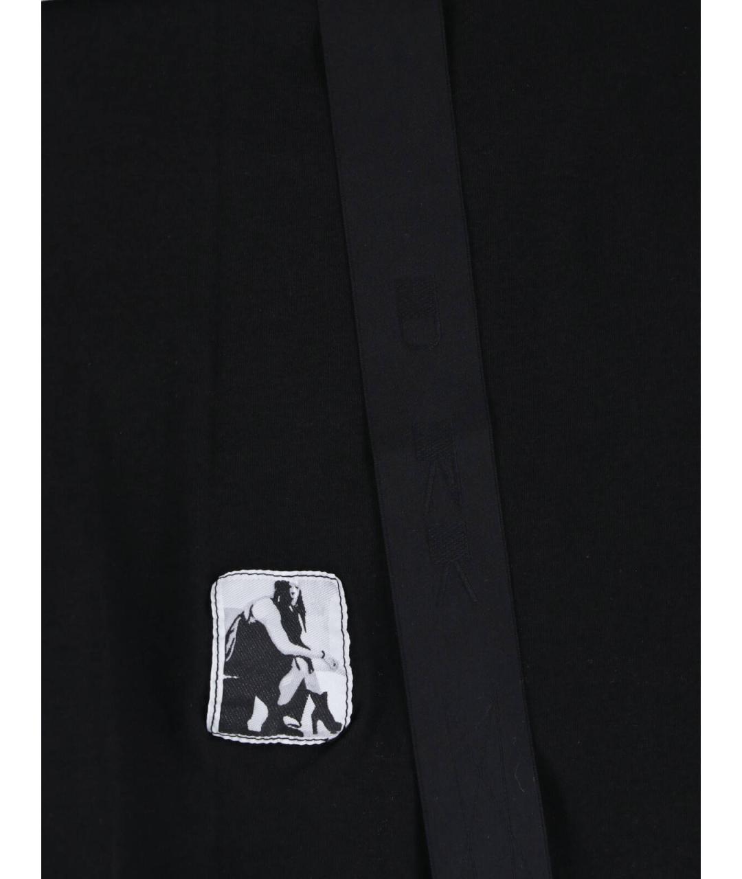 RICK OWENS DRKSHDW Черная хлопковая майка, фото 3