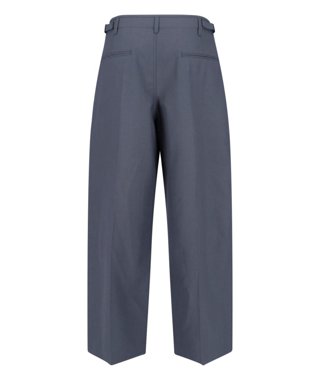 LEMAIRE Серые полиэстеровые повседневные брюки, фото 2