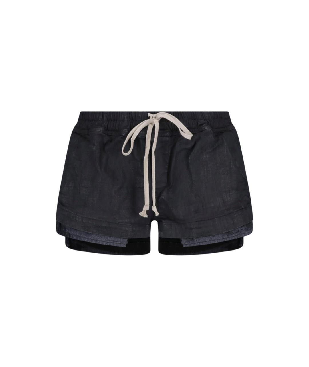 RICK OWENS DRKSHDW Черные хлопковые шорты, фото 1