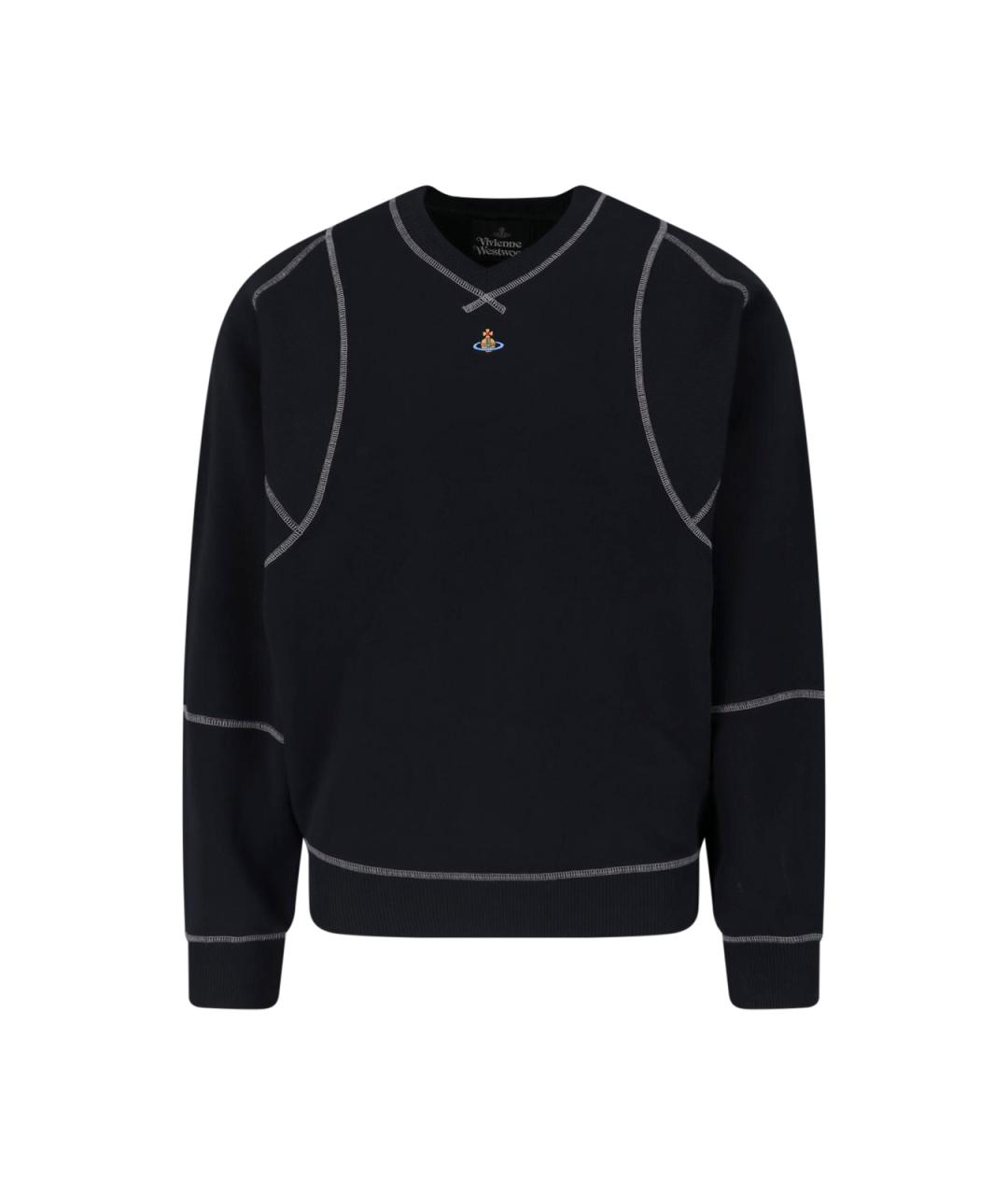 VIVIENNE WESTWOOD Черный хлопковый джемпер / свитер, фото 1