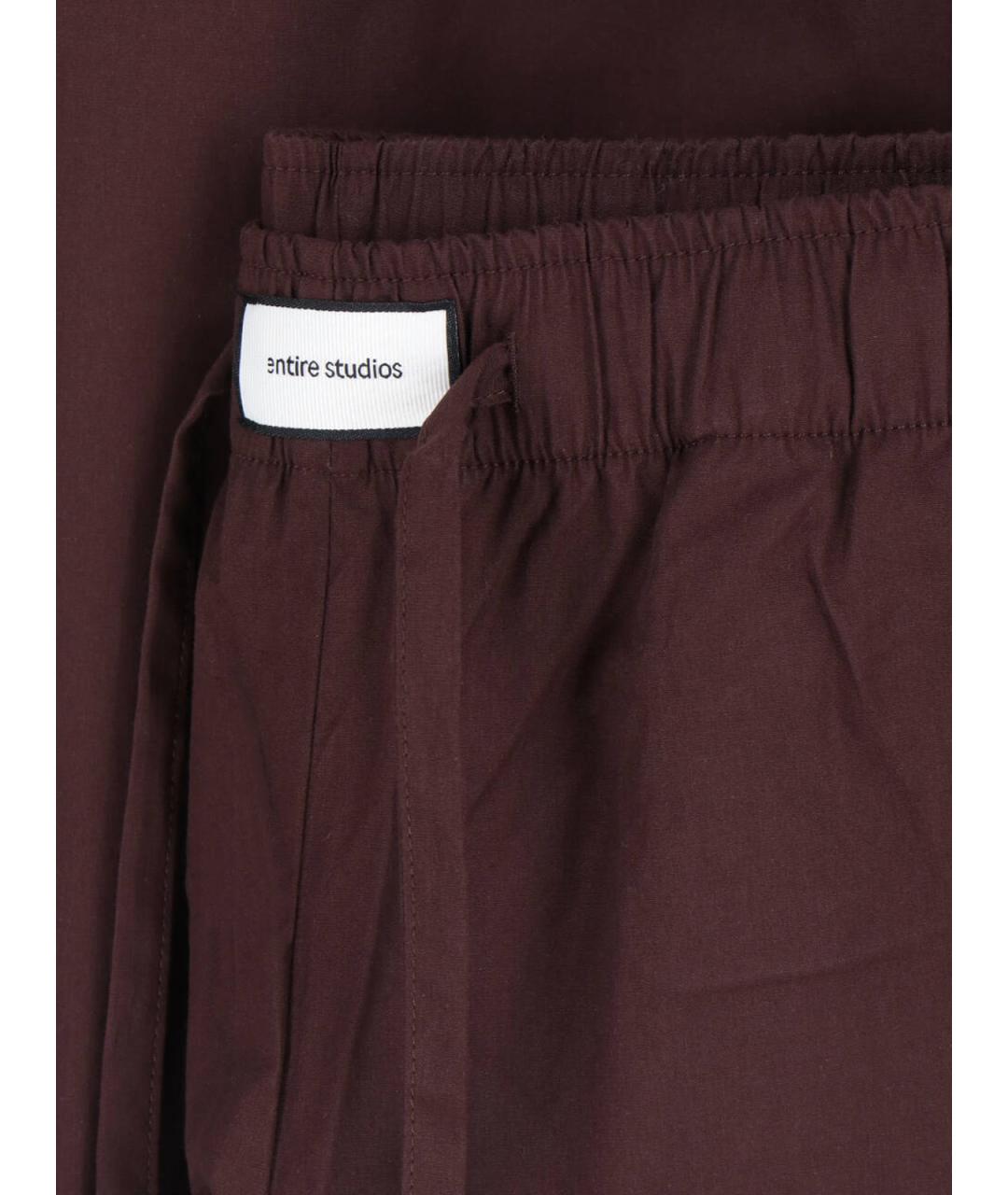 entire studios Коричневые хлопковые повседневные брюки, фото 5