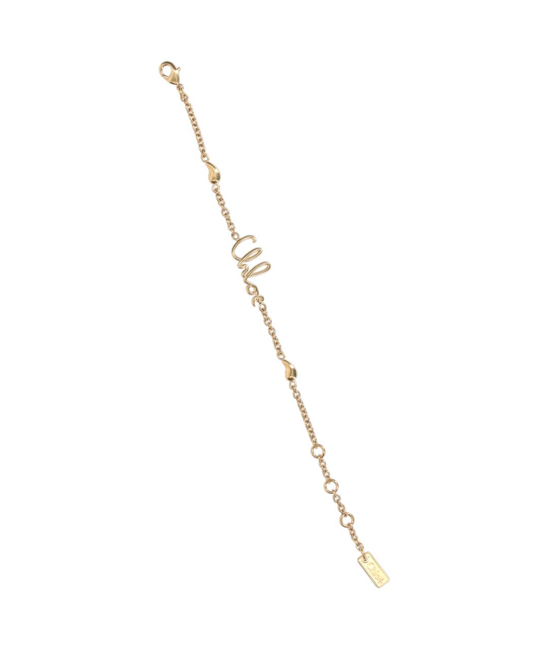 CHLOE Золотой металлический браслет, фото 3