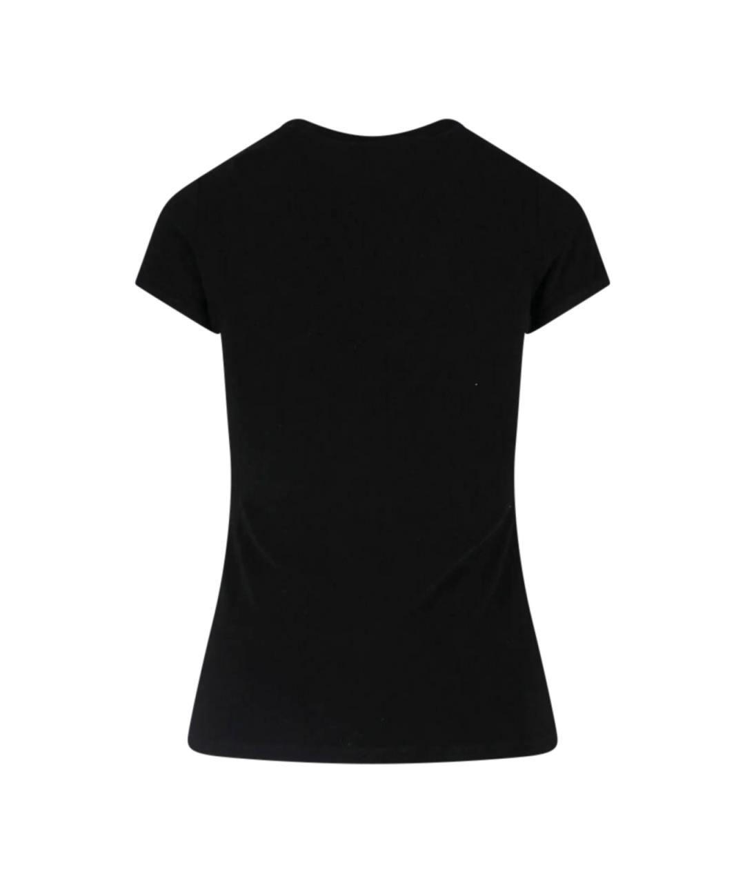 COURREGES Черная вискозная футболка, фото 2