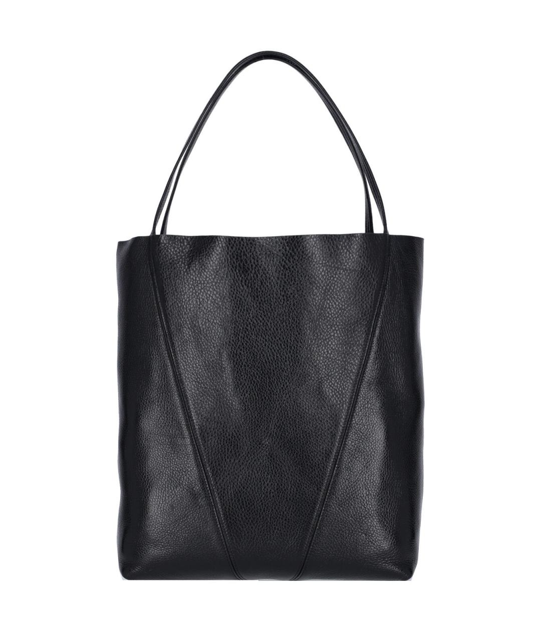 CHLOE Черная кожаная сумка тоут, фото 4