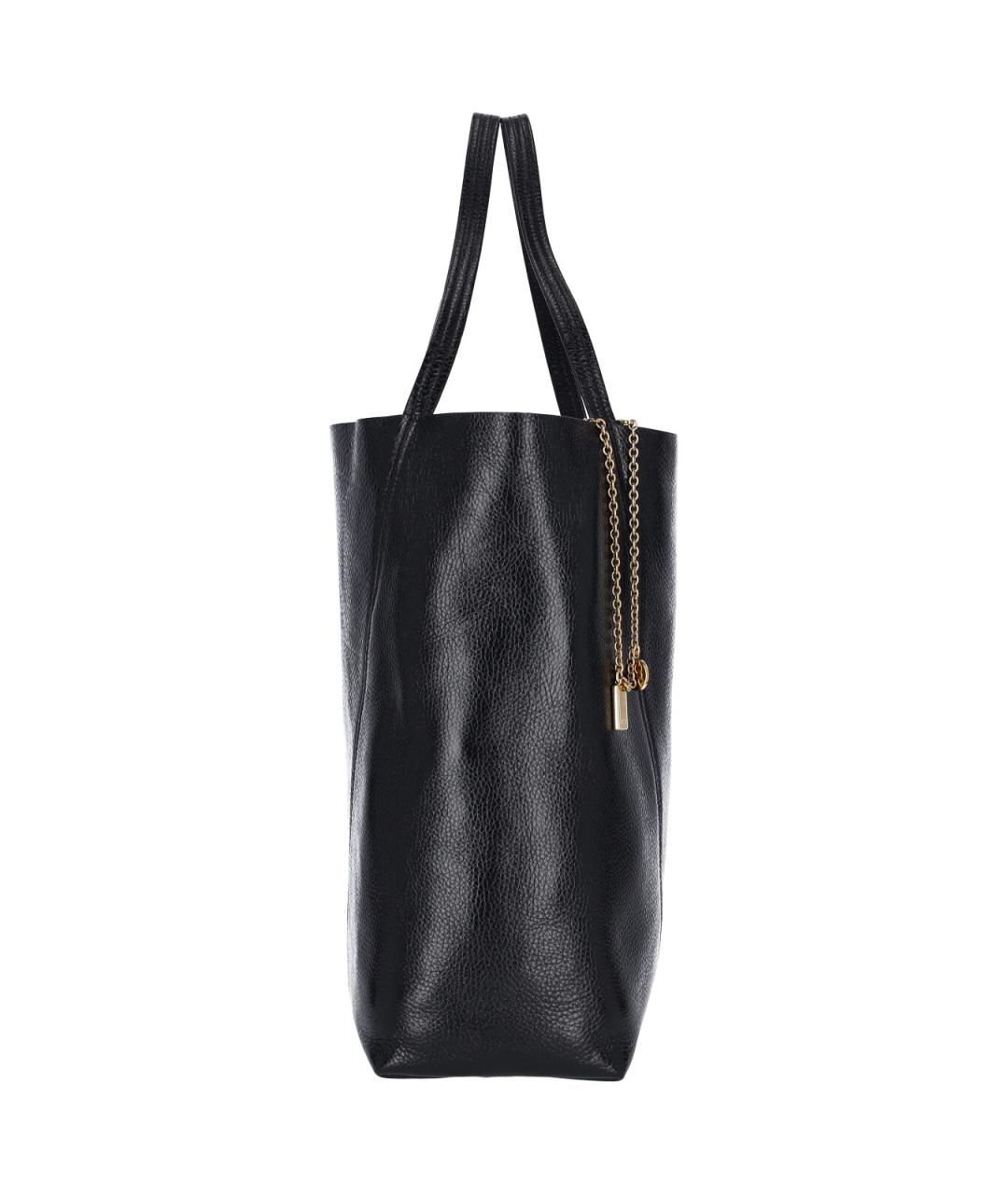 CHLOE Черная кожаная сумка тоут, фото 5