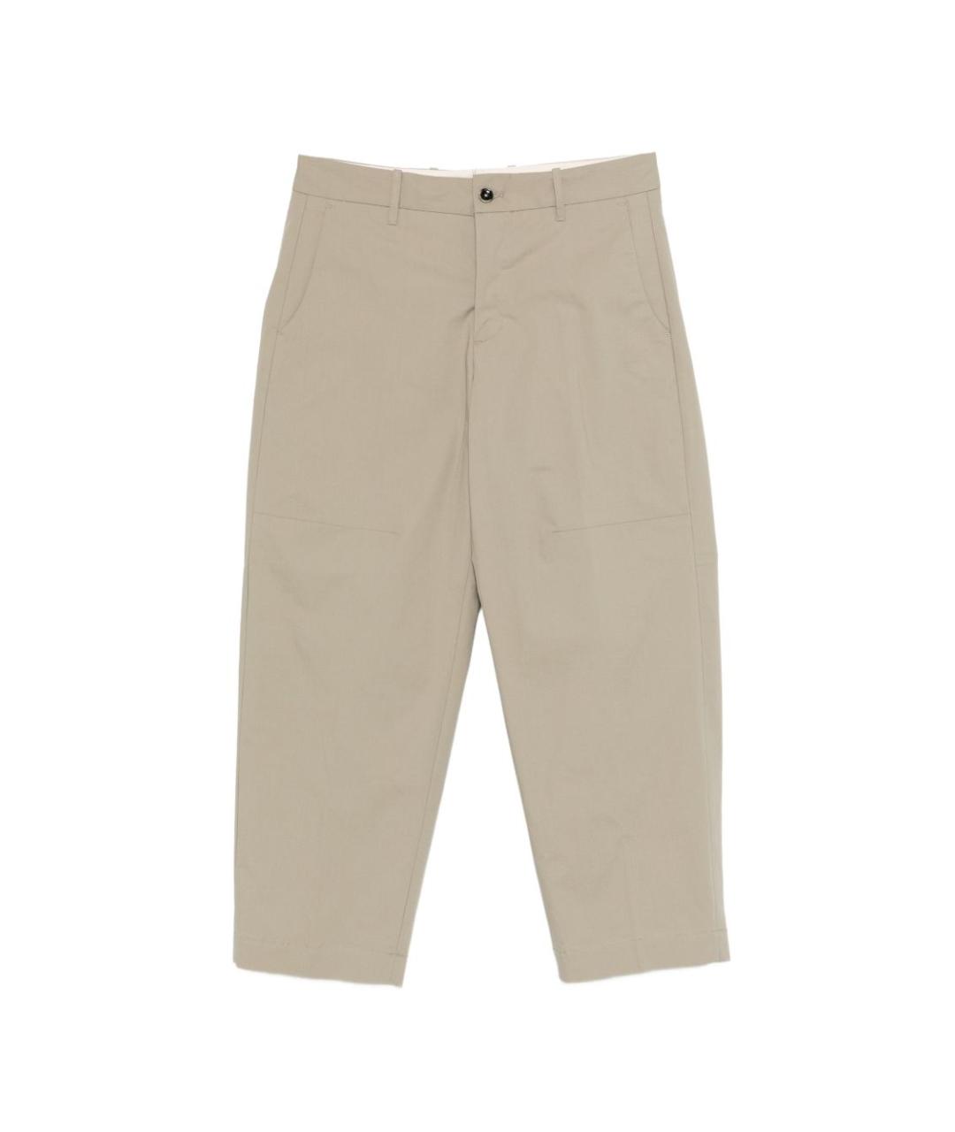 NINE IN THE MORNING Зеленые хлопковые повседневные брюки, фото 1