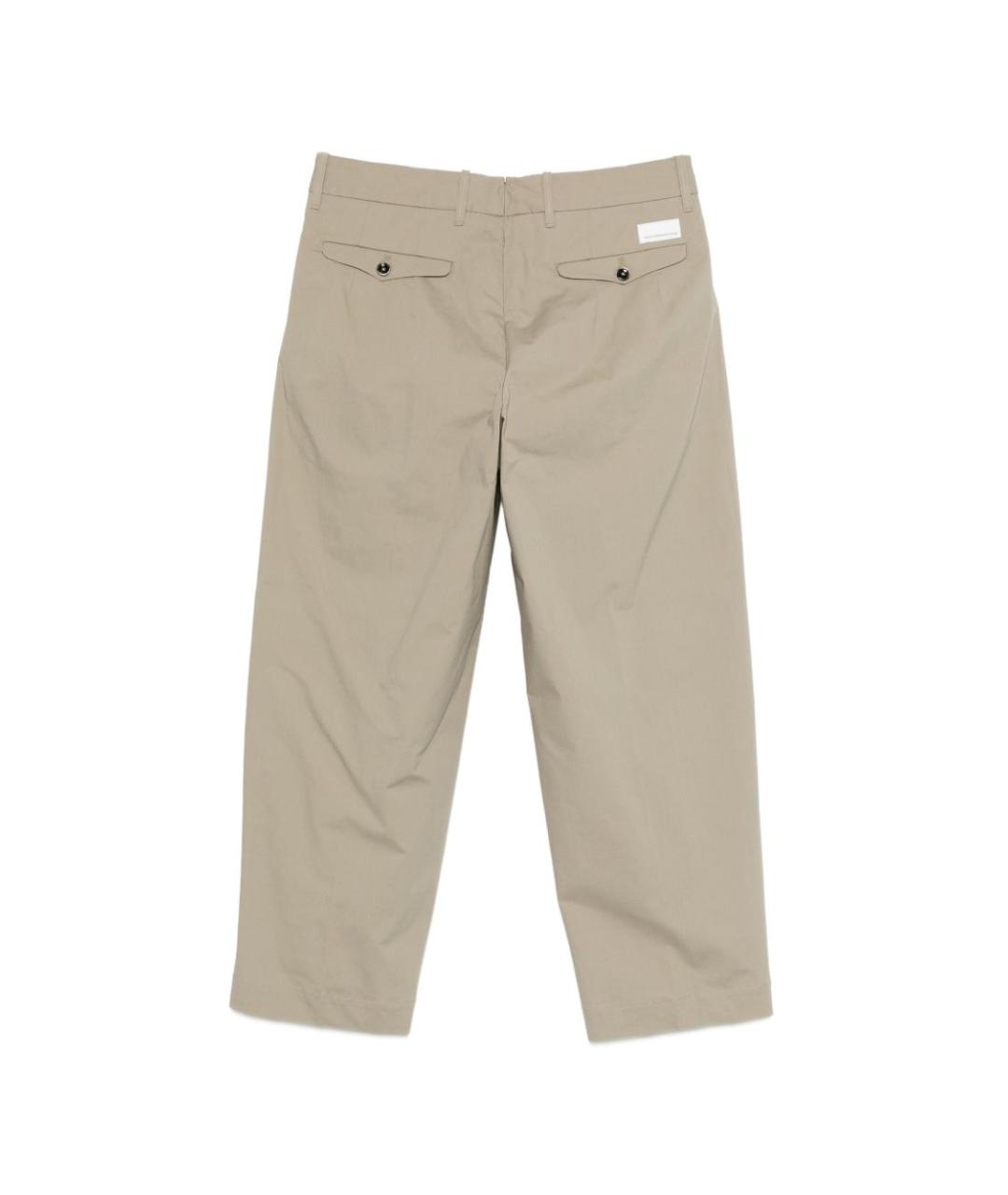 NINE IN THE MORNING Зеленые хлопковые повседневные брюки, фото 2