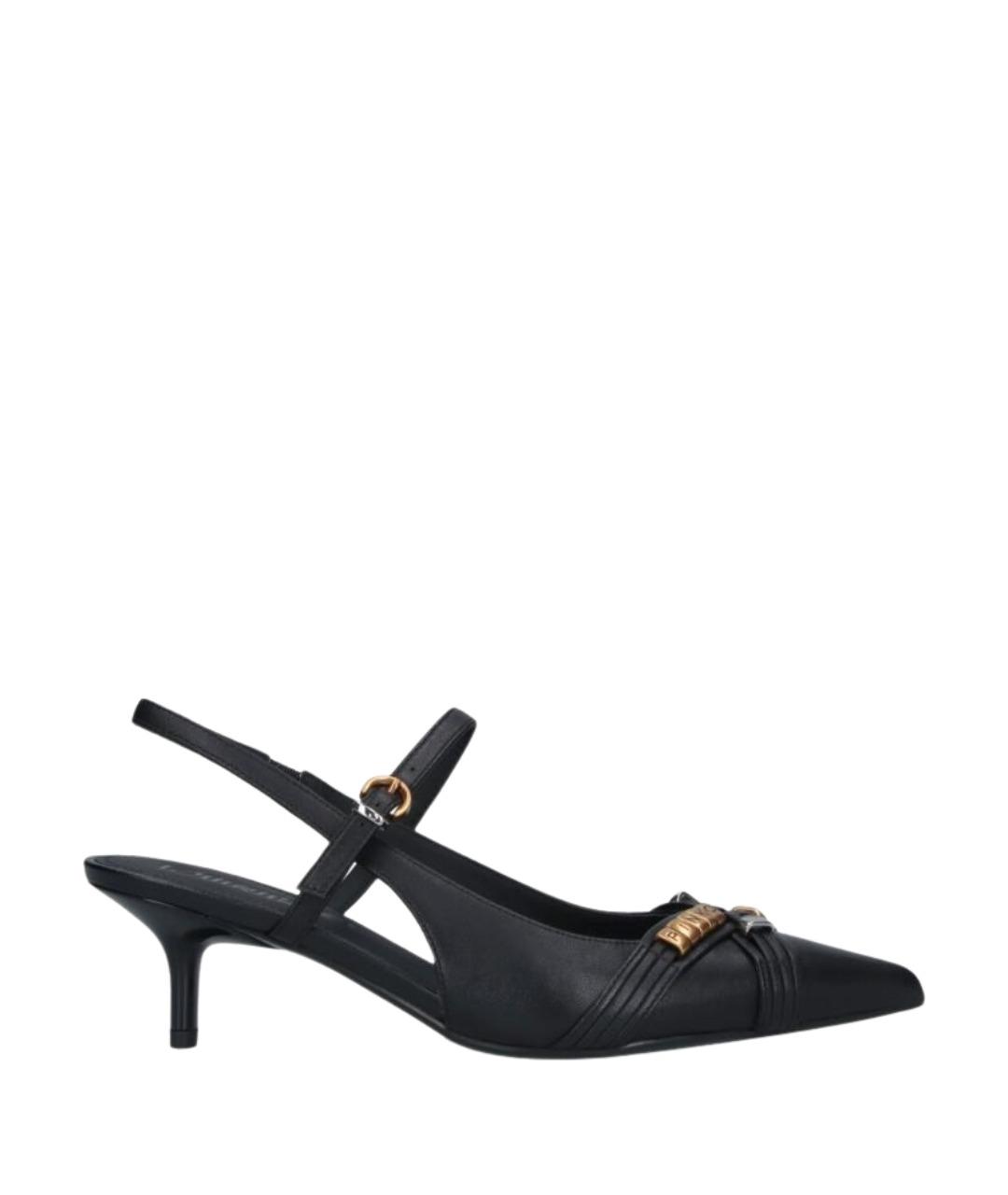 PINKO Черные кожаные туфли, фото 1