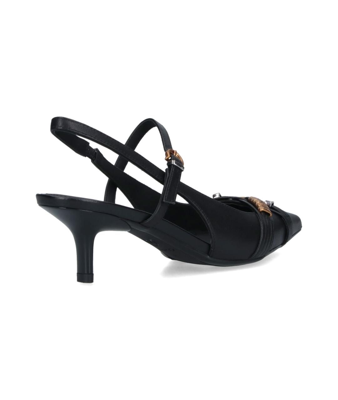 PINKO Черные кожаные туфли, фото 3