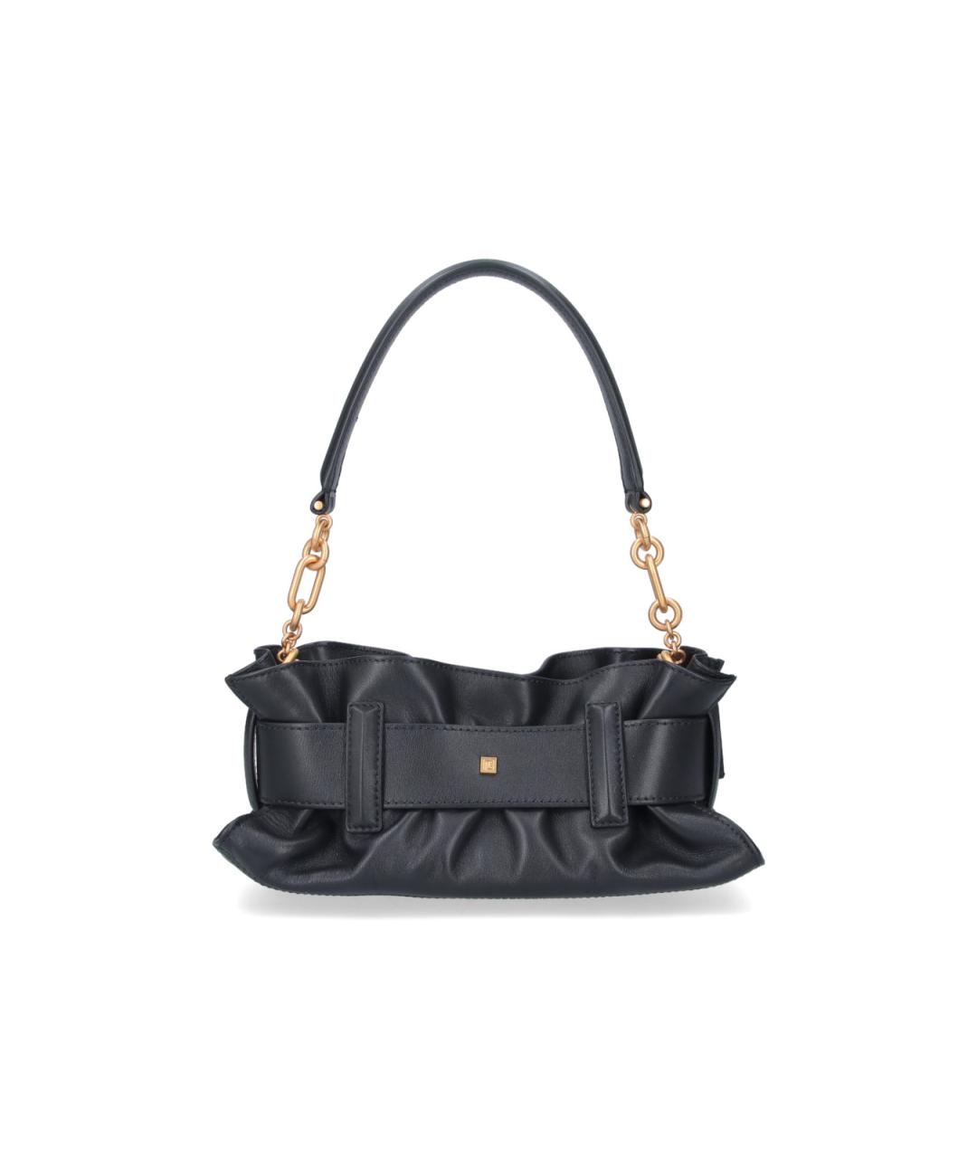 BALMAIN Черная кожаная сумка через плечо, фото 3