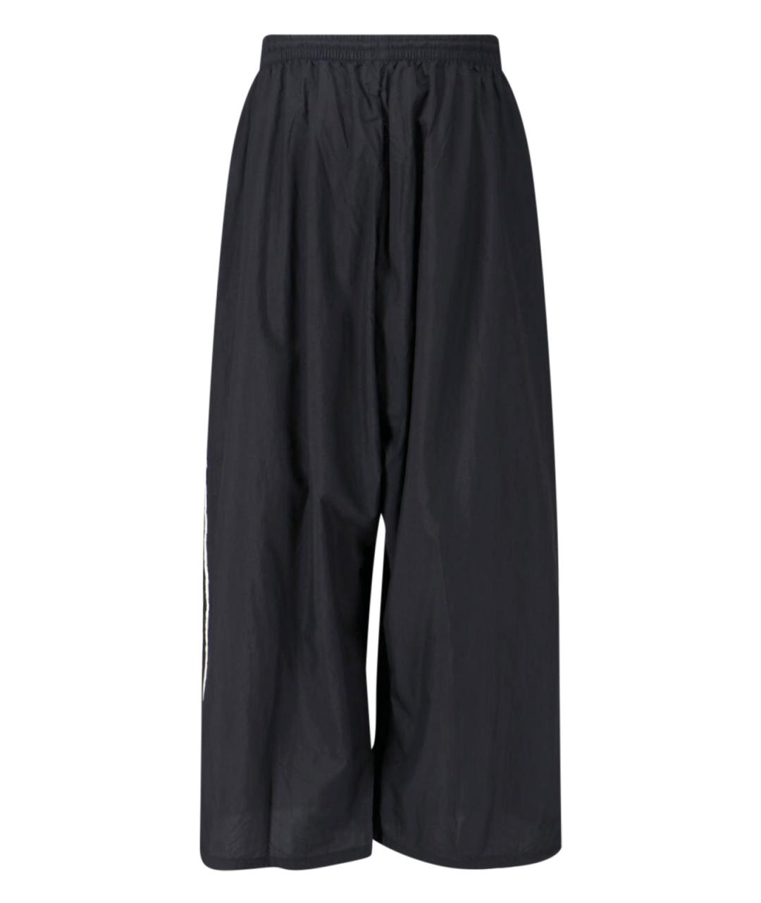 Y-3 Черные полиамидовые повседневные брюки, фото 2