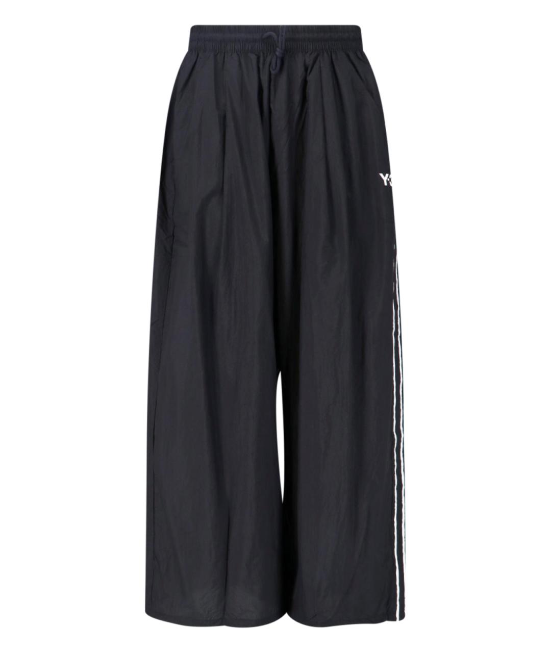 Y-3 Черные полиамидовые повседневные брюки, фото 1
