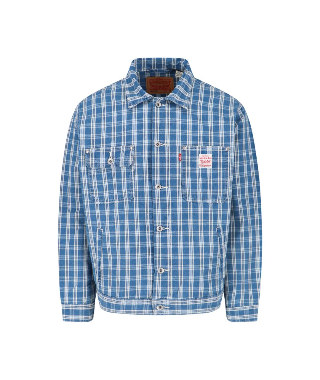 LEVI'S Синяя хлопковая куртка, фото 1