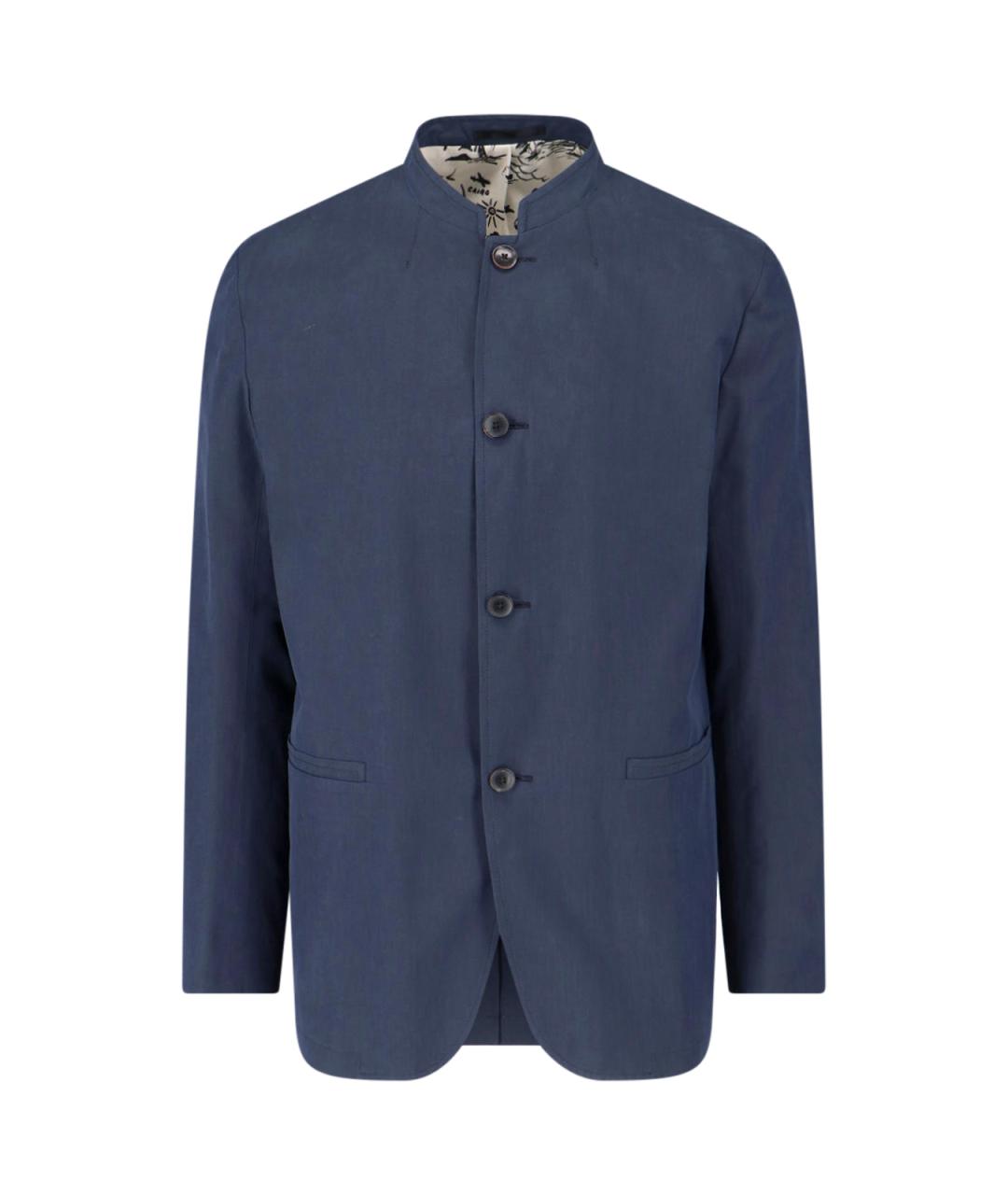 PAUL SMITH Синий хлопковый пиджак, фото 1