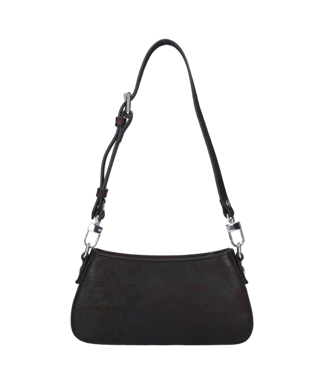 VIVIENNE WESTWOOD Коричневая кожаная сумка через плечо, фото 3