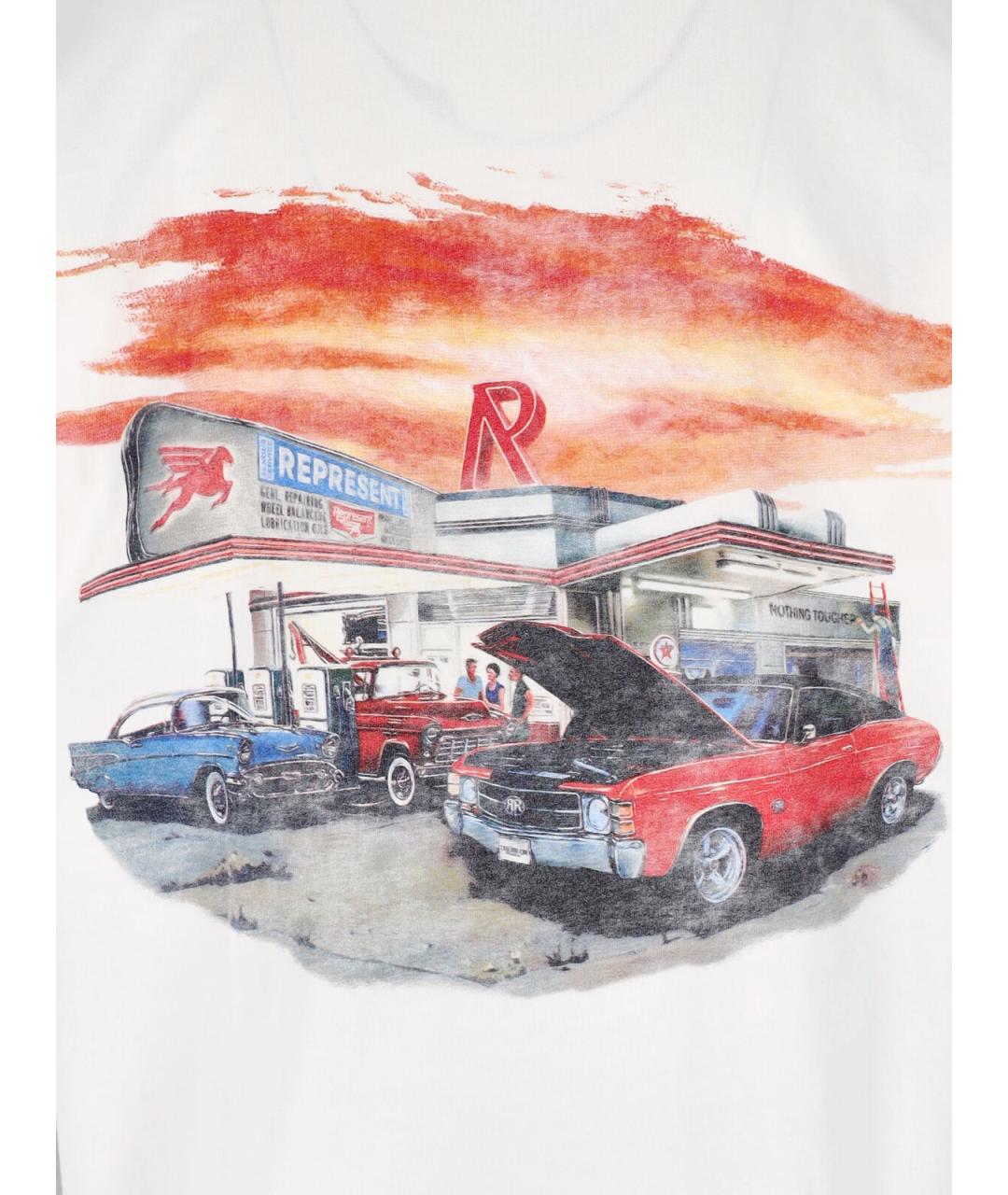 REPRESENT Белая хлопковая футболка, фото 3