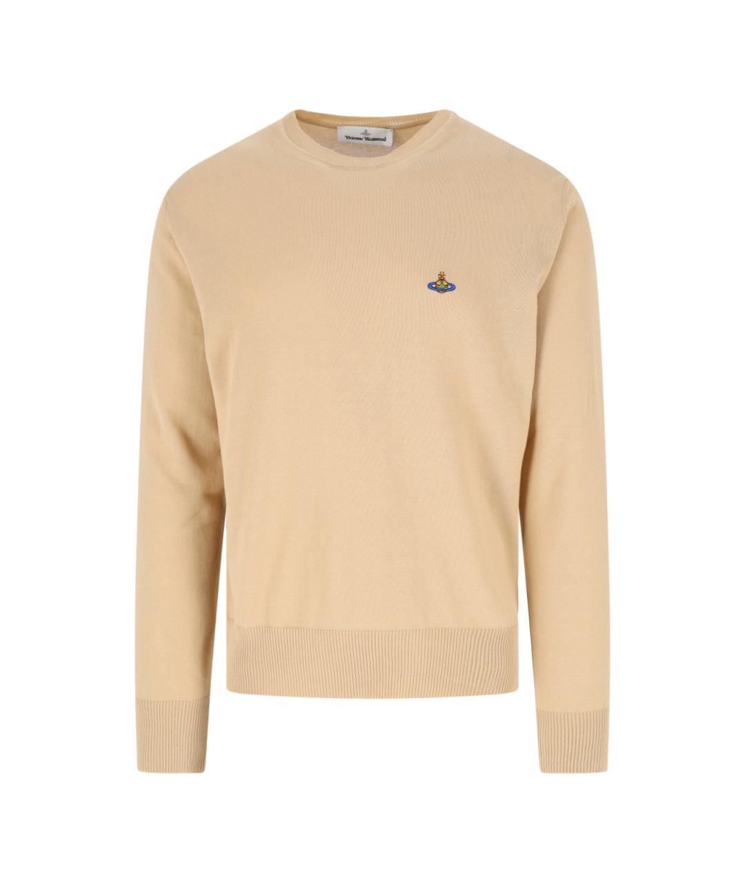 VIVIENNE WESTWOOD Бежевый хлопковый джемпер / свитер, фото 1